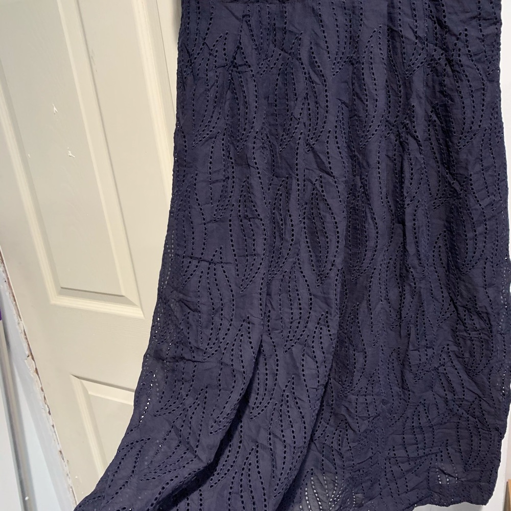 Blue eyelet dress